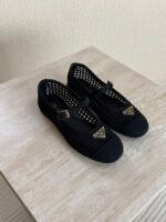 PRADA Crochet Ballerinas"Black" - Image 2