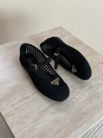 PRADA Crochet Ballerinas"Black" - Image 3