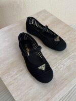 PRADA Crochet Ballerinas"Black" - Image 4
