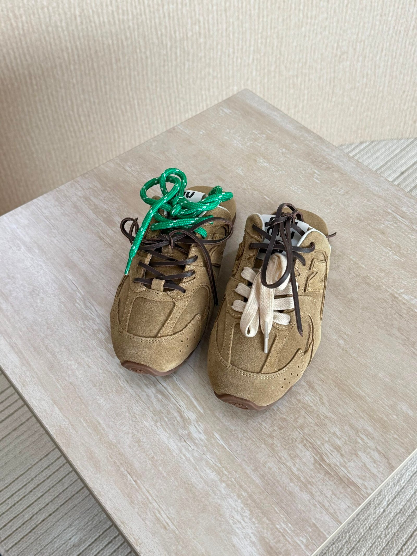 WhatsApp Image 2026-07-02 at 21.35.33 (3) MIU MIU x New Balance 530 SL faded suede mules - Image 1