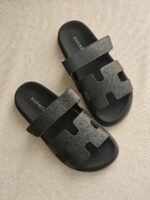 Hermès Chypre sandals "Black"