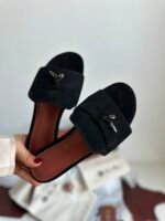 Loro Piana Summer Charms Heels "Black"