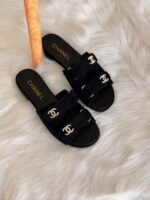 Chanel Mules Suede Kidskin