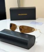 Balenciaga BB0485SA sunglasses "Gold rimless frame with BB logo detail on the temples - Image 3