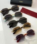 Carier C40439S rimless hexagonal shape sunglasses