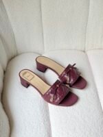 Dior Cannage Heeled Slides - Image 3