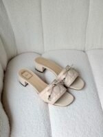 Dior Cannage Heeled Slides - Image 5