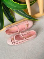 Prada Ivory Crochet Ballerinas - Image 2