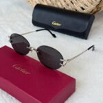 Cartier Eyeware Oval-Frame Sunglasses