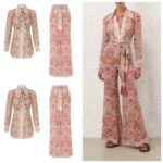 Zimmermann Rebellion Pussybow Shirt & Pant Set - Image 4