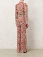 Zimmermann Rebellion Pussybow Shirt & Pant Set - Image 2