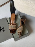 Gina Square-Toe Mesh Mules - Image 5