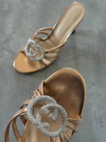 Gucci Crystal Interlocking G sandal - Image 3