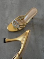 Gucci Crystal Interlocking G sandal - Image 3
