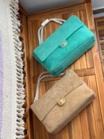 Chanel Maxi Souplissimo Flap Bag In Suede Calfskin with gold-tone hardware - Image 3