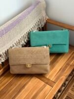 Chanel Maxi Souplissimo Flap Bag In Suede Calfskin with gold-tone hardware