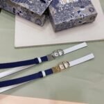Dior 30 Montaigne Reversable Belt with CD logo Buckle