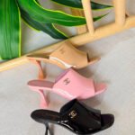 Chanel Patent Calfskin Heeled Mules