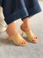 Chanel Patent Calfskin Heeled Mules - Image 7