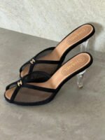 Chanel Mesh Peep-Toe CC mules - Image 4