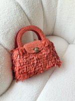Chanel Raffia Fringe Nano Kelly Shopper Bags - Image 2