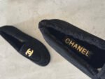 Chanel Suede Kidskin And Shearling Loafers - Image 4