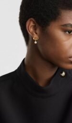 dior with Pearl Necklace, Earings & Bracelet  Full Set - Image 4