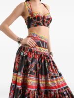 Dolce & Gabbana Carretto-Print Cotton-Poplin Maxi Set - Image 3
