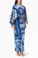 Pucci Vivara-Print Maxi Dress in Silk Twill - Image 3
