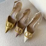 Valentino Garavani VLogo Signature Slingback Kitten Heel Pumps