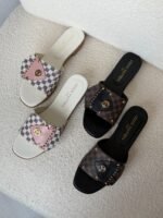 Louis Vuitton Monogram Damier Chic Flat Sandals