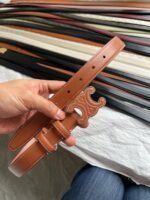 Celine Triomphe Leather Belt - Image 4