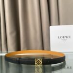 Loewe Anagram Buckle Leather Belt - Image 3
