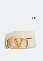 Valentino Garavani VLogo Signature Reversible Leather Belt