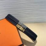 Hermes Kelly Lock Denim Canvas Waist Belt