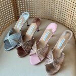 Aquazzura Crystal-Embellished Mule Heel