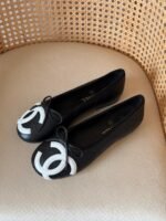 Chanel CC Logo Quilted Ballet Flat - Image 4
