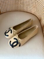 Chanel CC Logo Quilted Ballet Flat - Image 3