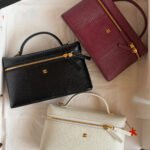 Chanel Lizard Embossed Slim Top Handle Vanity Case