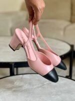 Chanel Slingback Block Heel Pumps - Image 5