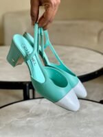 Chanel Slingback Block Heel Pumps - Image 2