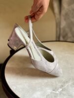 Chanel Slingback Block Heel Pumps - Image 6