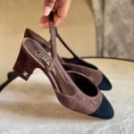 Chanel Slingback Block Heel Pumps