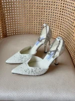 Jimmy Choo Saeda Crystal Chain Pump - Image 4
