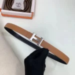 HERMÈS — Constance H Belt Buckle & Reversible Leather Strap - Image 7