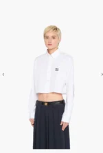 MIU MIU — Leather Belt with Logo Buckle - Image 8
