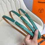 Hermès H Buckle Leather Belt