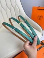 Hermès H Buckle Leather Belt