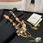 CHANEL Vintage Gripoix Pearl & Crystal Multi-Chain Belt - Image 6