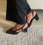 Chanel Tweed Cap-Toe Slingbacks - Image 7
